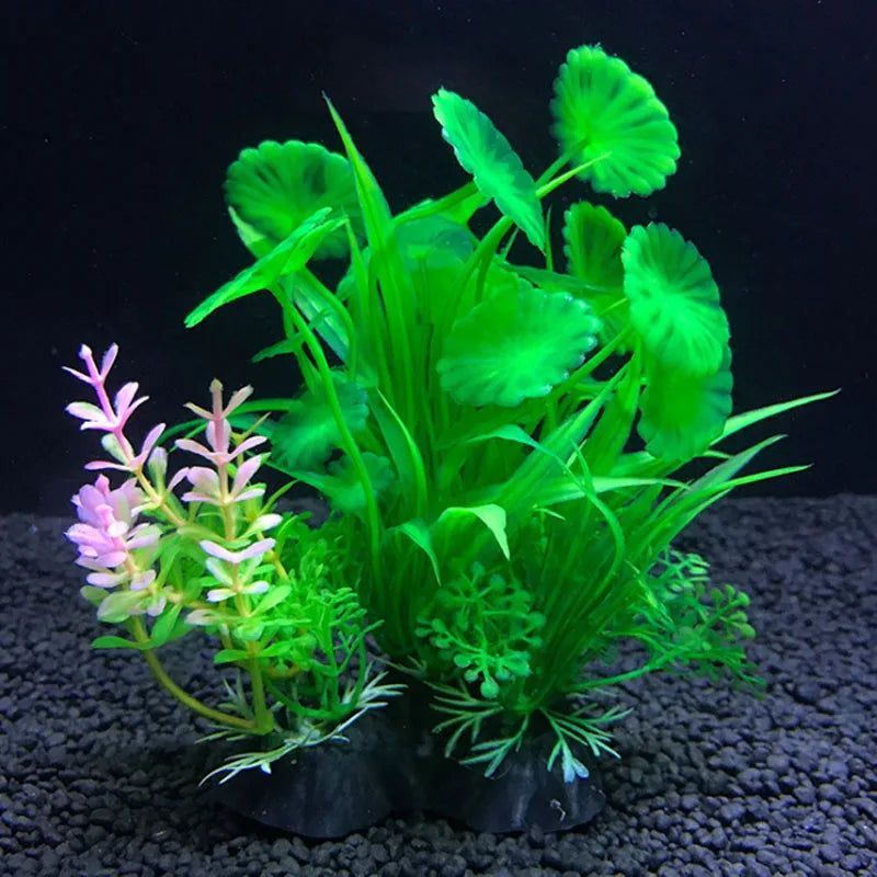 Artificial Aquarium Plants Water Ornament Decoration Accessories 14cm