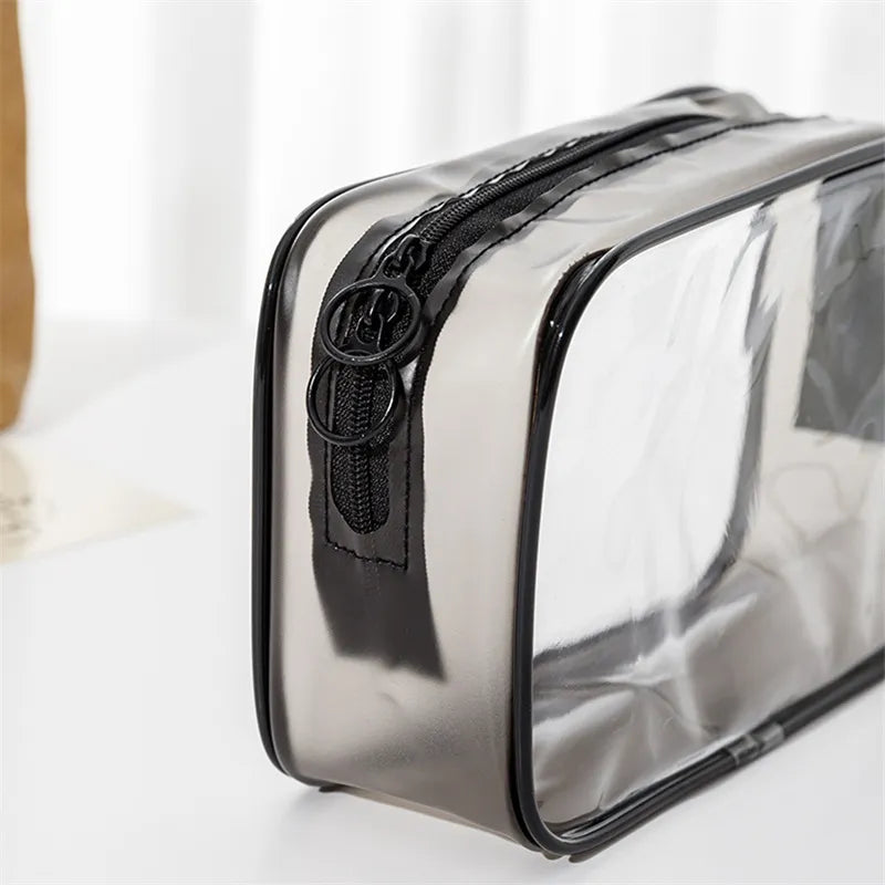 Transparent Cosmetic Bag PVC Zipper Clear Makeup Bags