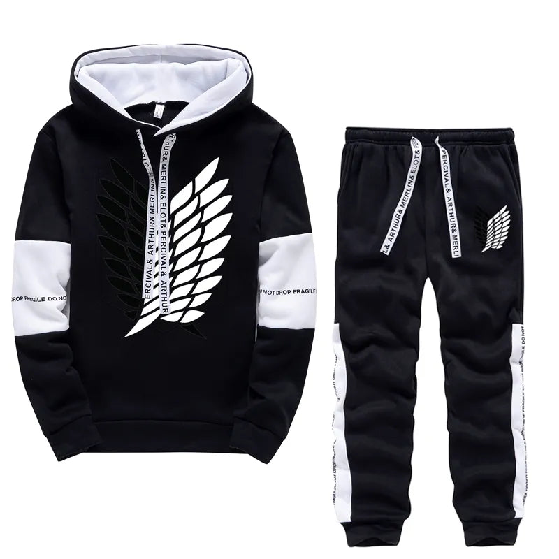 Tracksuit Two Piece Set Pullover Hoodies