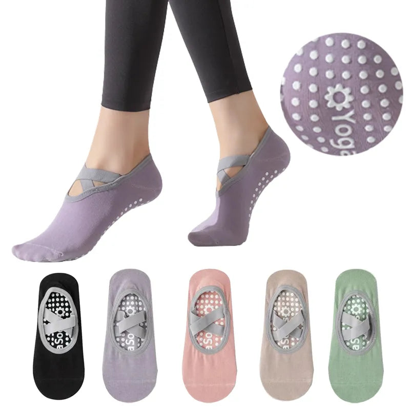 Yoga Socks for Women Nylon Pure Cotton Non slip