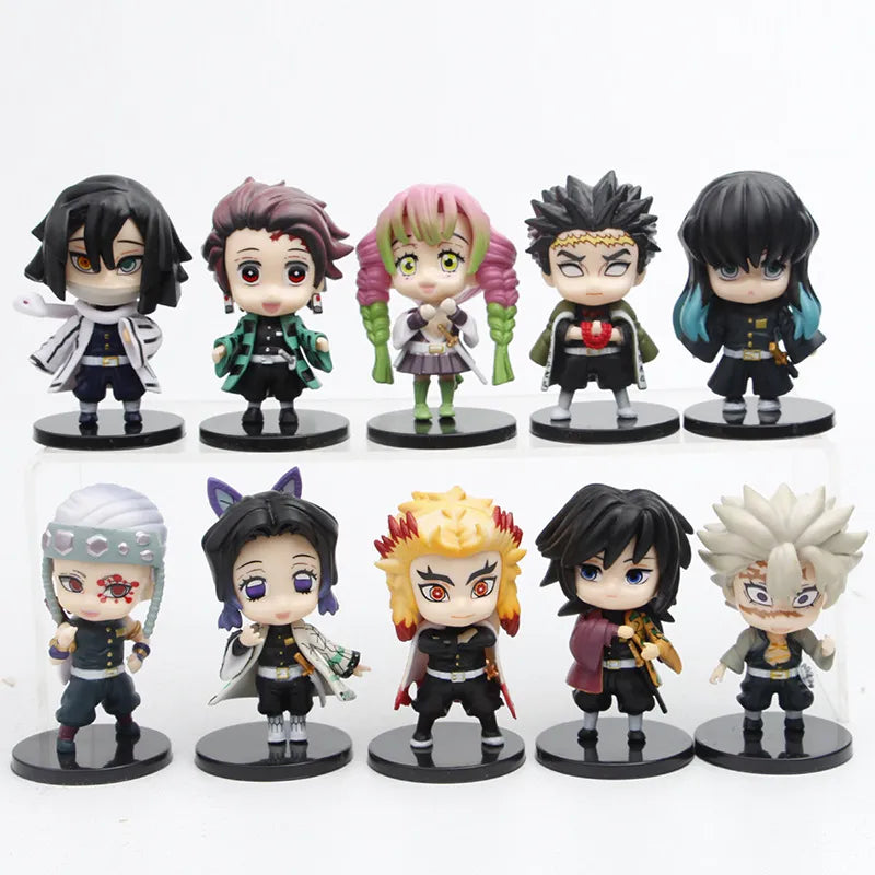 Demon Slayer Mini Figurine 9Pcs 10Pcs 14Pcs Sets