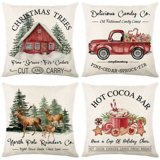 Merry Christmas Pillow Cover 45x45cm