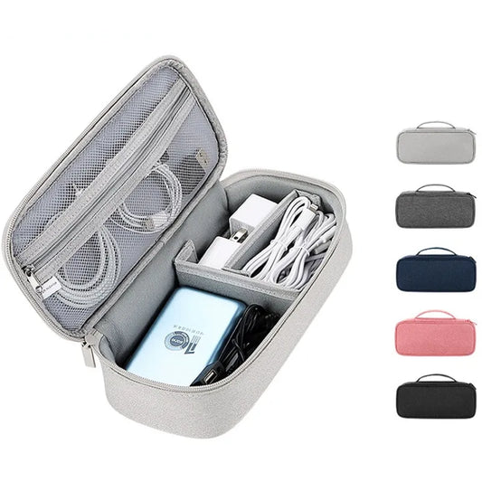 Travel Portable Data Cable Storage Bag Organizer