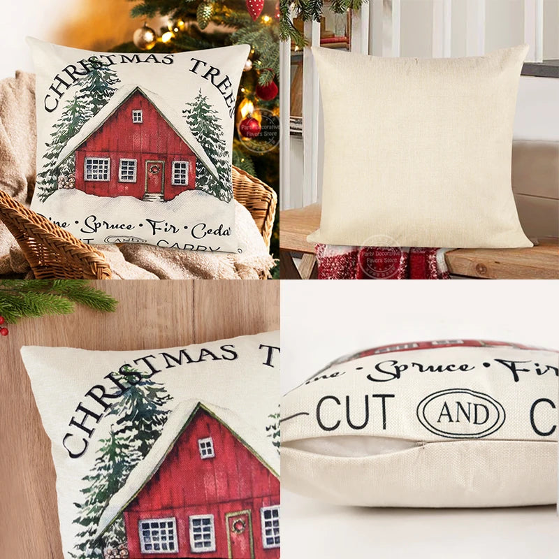 Merry Christmas Pillow Cover 45x45cm