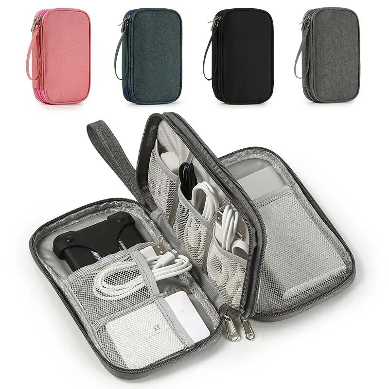 1 PC Travel Portable Digital Product Storage Bag USB Data Cable Organizer