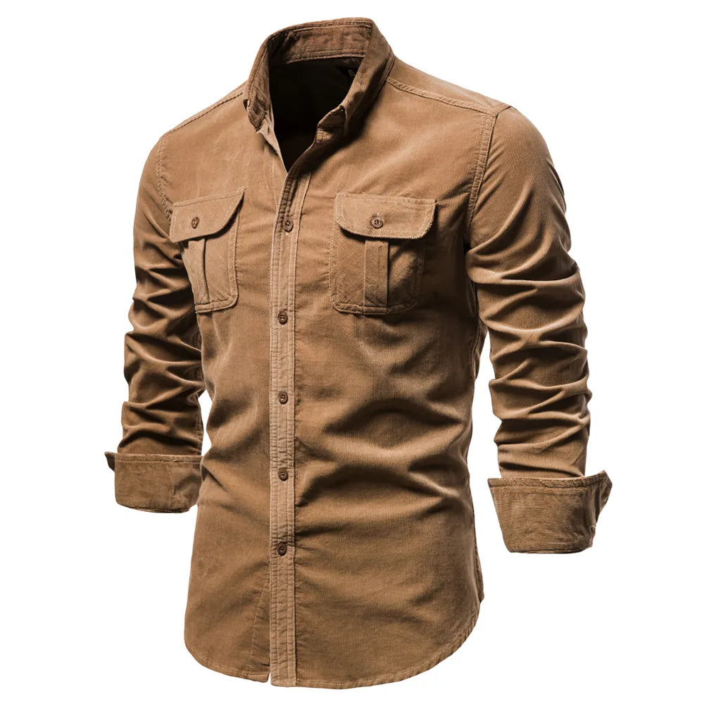 Men's 100% Cotton Autumn Thin Shirt