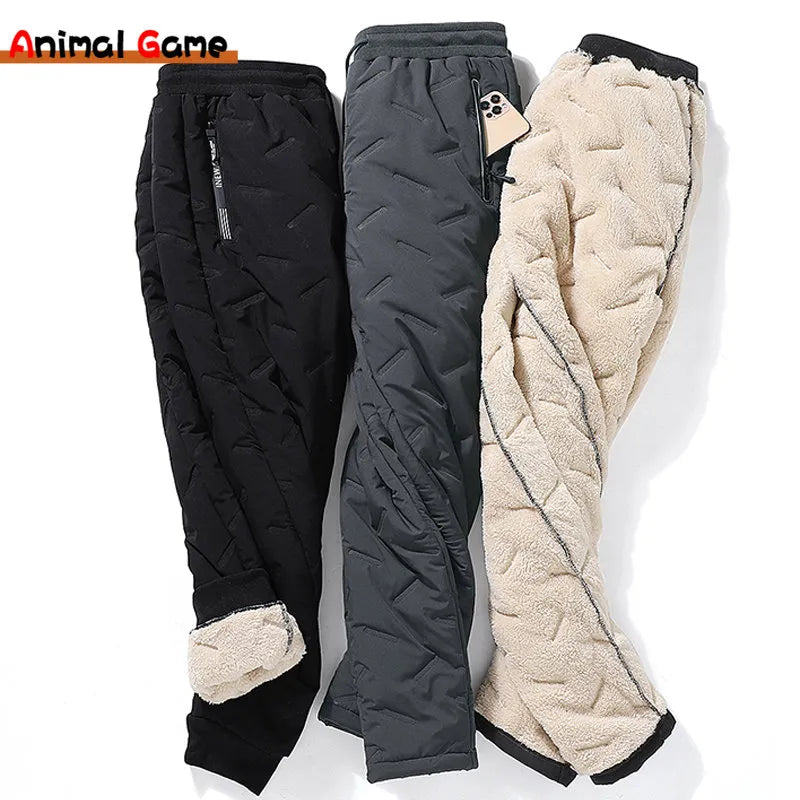 Winter Lambswool Warm Thicken Sweatpants