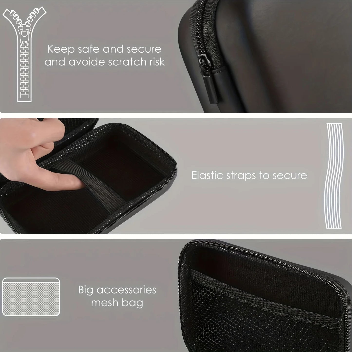 Handheld Game Console Carrying Case, Protective Travel