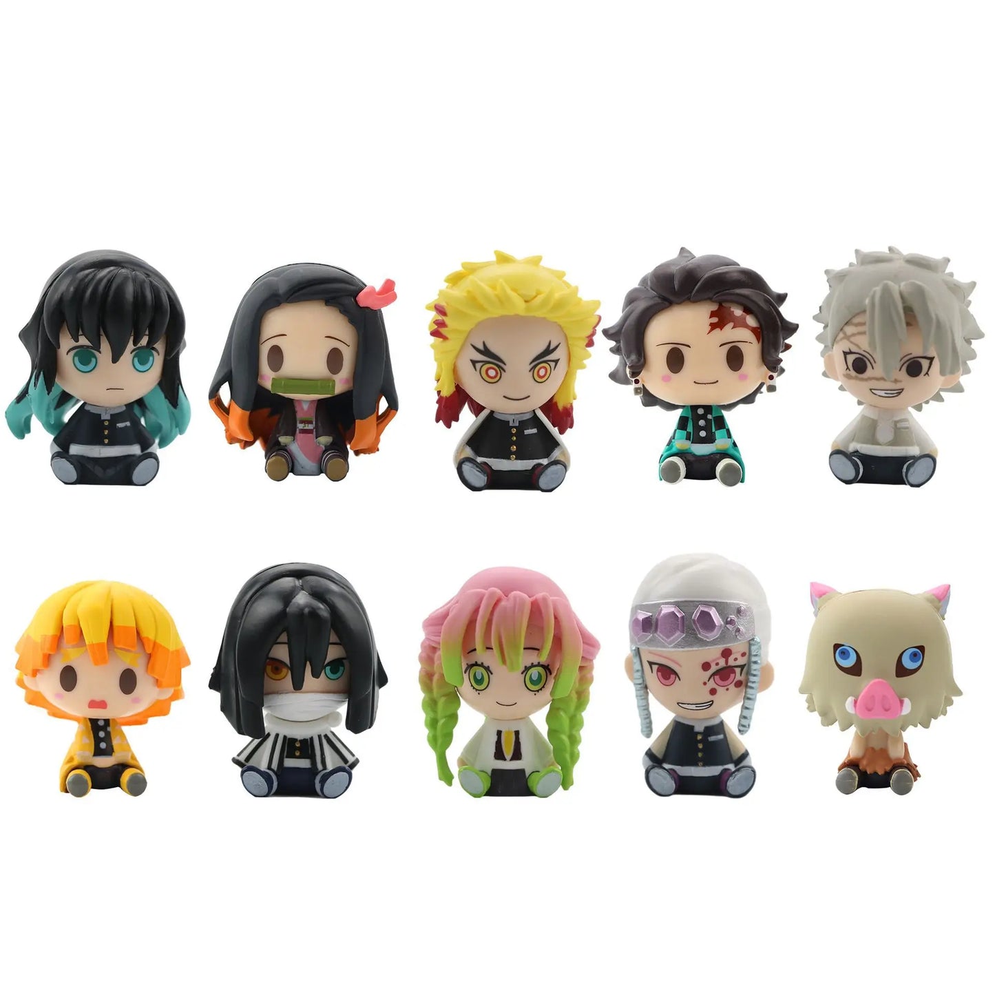 Demon Slayer Mini Figurine 9Pcs 10Pcs 14Pcs Sets